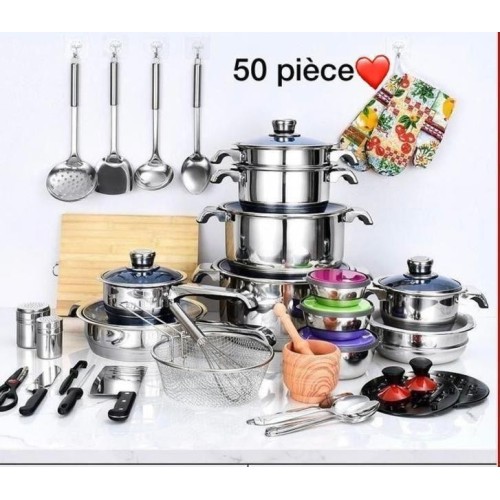 Ensemble 50 pièces en inox