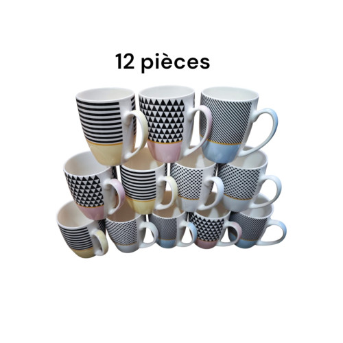 Tasse en céramique 12 piéces - 350ML