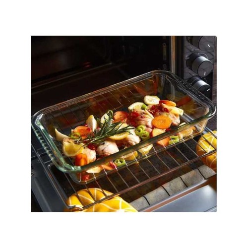 Assiette de cuisson en verre transparente, plaque rectangulaire de mm, pour la cuisine.