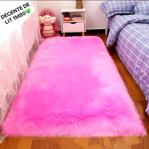 Tapis fourrure à poils longs, tapis ultra doux - 1m80/60cm