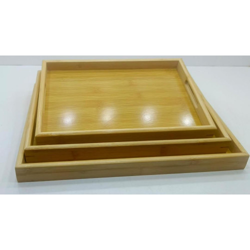 Lot De 3 Plateaux De Service en bois