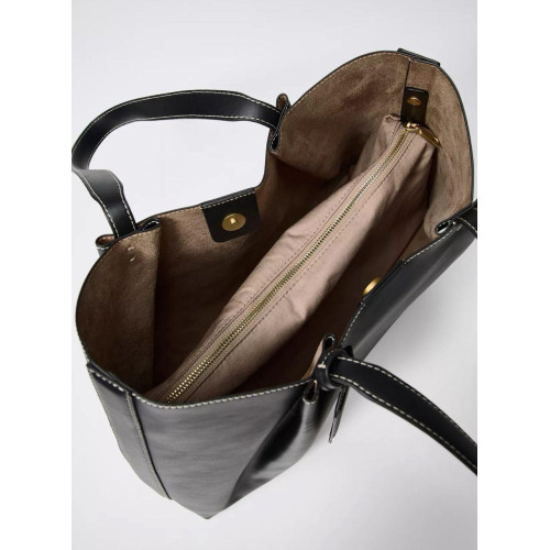 SAC FOURRE-TOUT ZARA AVEC BOUTON D'IMPRESSION ET FERMETURE 2 EN 1