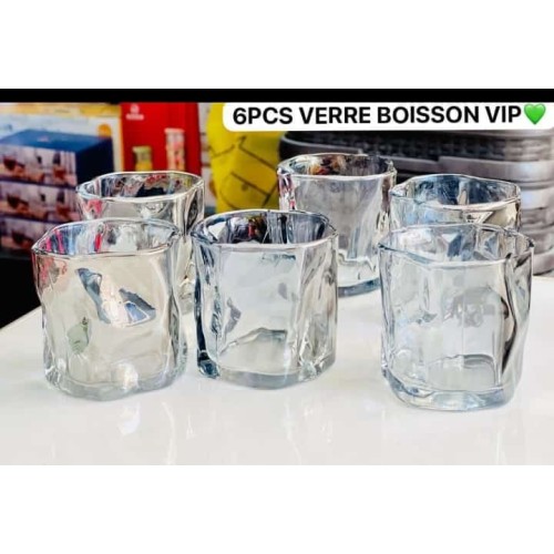 LOT DE 6 PCS VERRE BOISSON