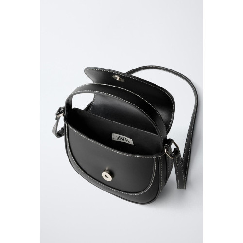 SACOCHE À BANDOULIÈRE ZARA 24CM - NOIR