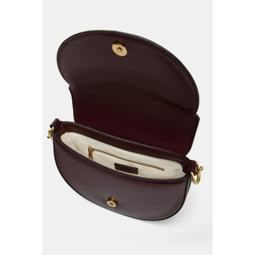 SACOCHE À BANDOULIÈRE ZARA 24CM - ROUGE FONCÉ