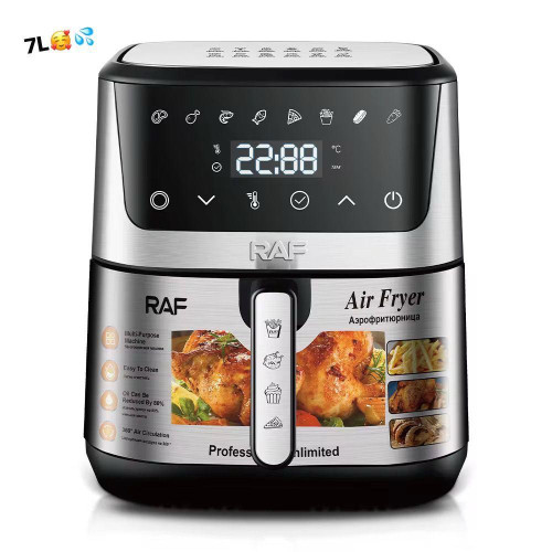 Air fryer Friteuse à air numérique sans huile ni huile antiadhésif, capacité 7 litres - RAF
