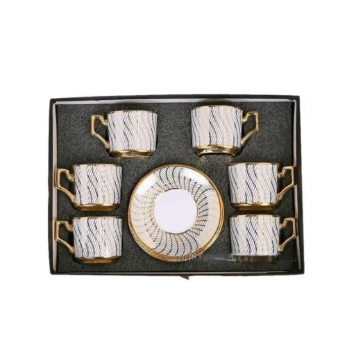 Ensemble tasses et sous tasses 12piéces avec boîte