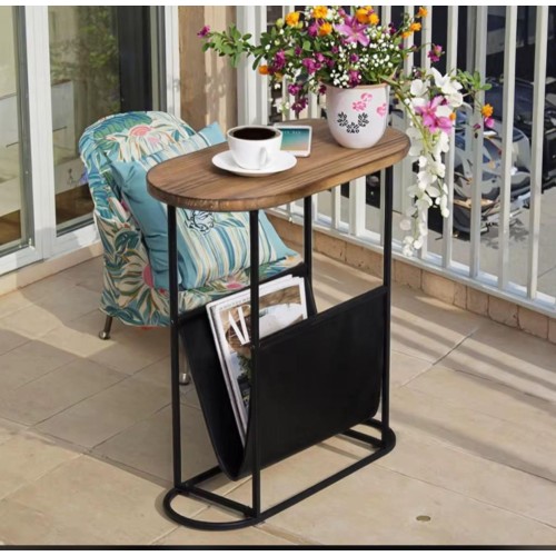 Table d'appoint avec support rangement
