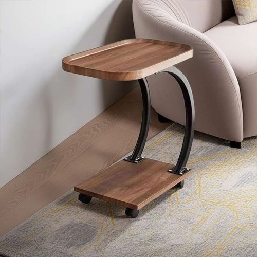 Table d'appoint 2niveaux avec 4roues