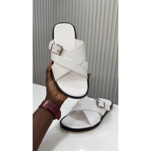 Sandale blanche à lanières croisées pointure 40-46