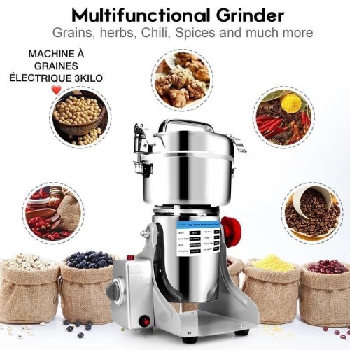 Moulin à grain professionnel électrique 3000 grammes