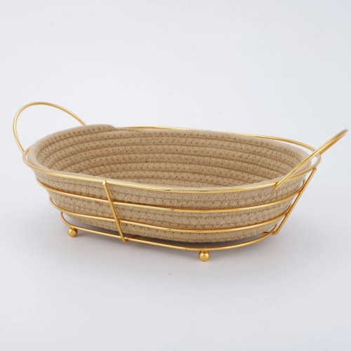 Corbeille à pain et fruits en fil métallique - Rond