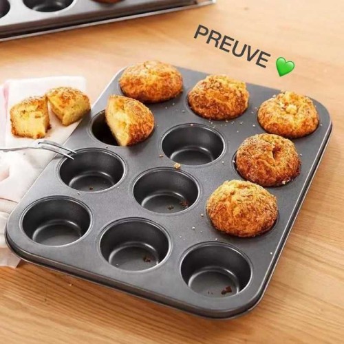 Moule à madeleine Rond - 12 Moules