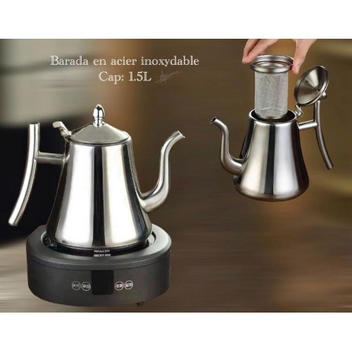 Théière Avec Filtre En Inox - 1.5 LITRES