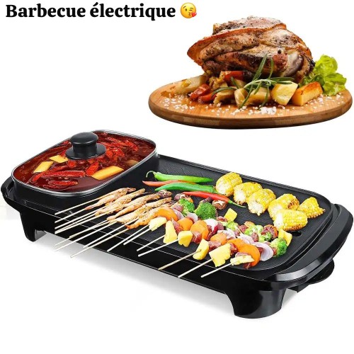 Barbecue électrique 2 en 1